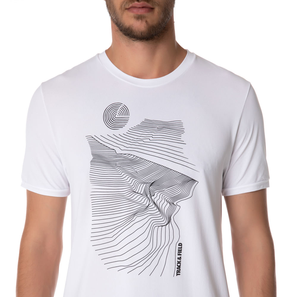 Camisetamasculinamangacurtatrackfieldthermodrydunas Track&Field