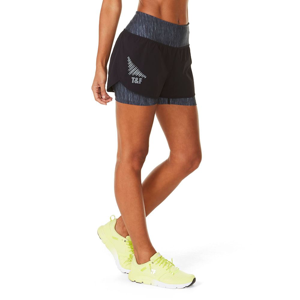 shorts track & field feminino