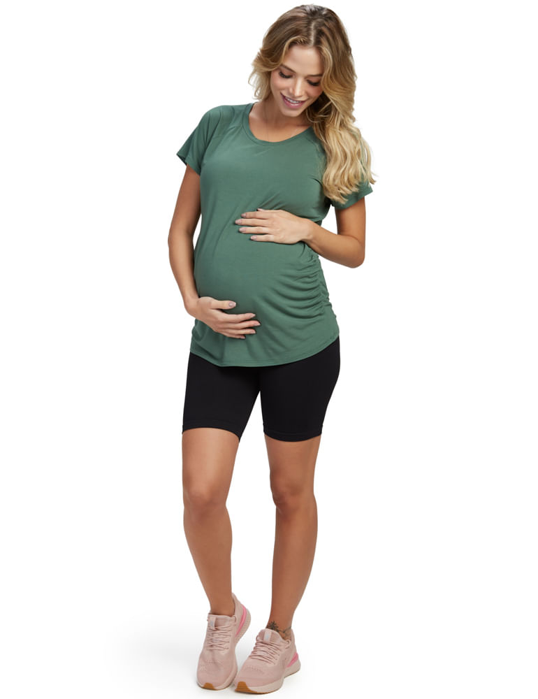Bermuda Feminina Slim Maternity