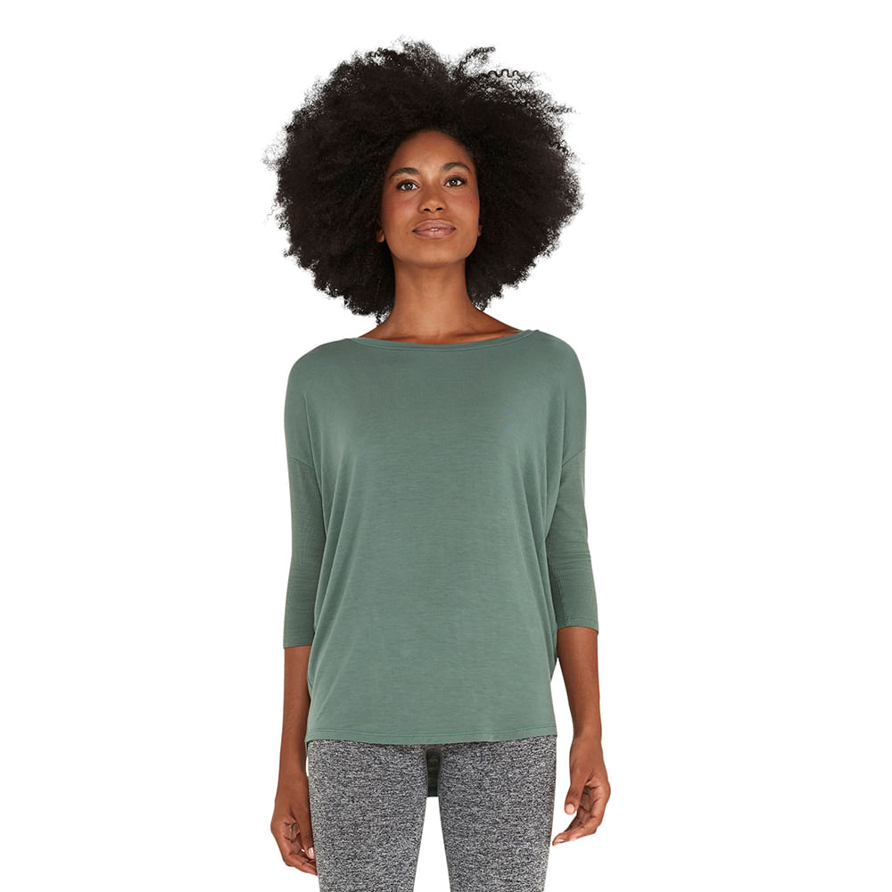 blusa morcego manga longa