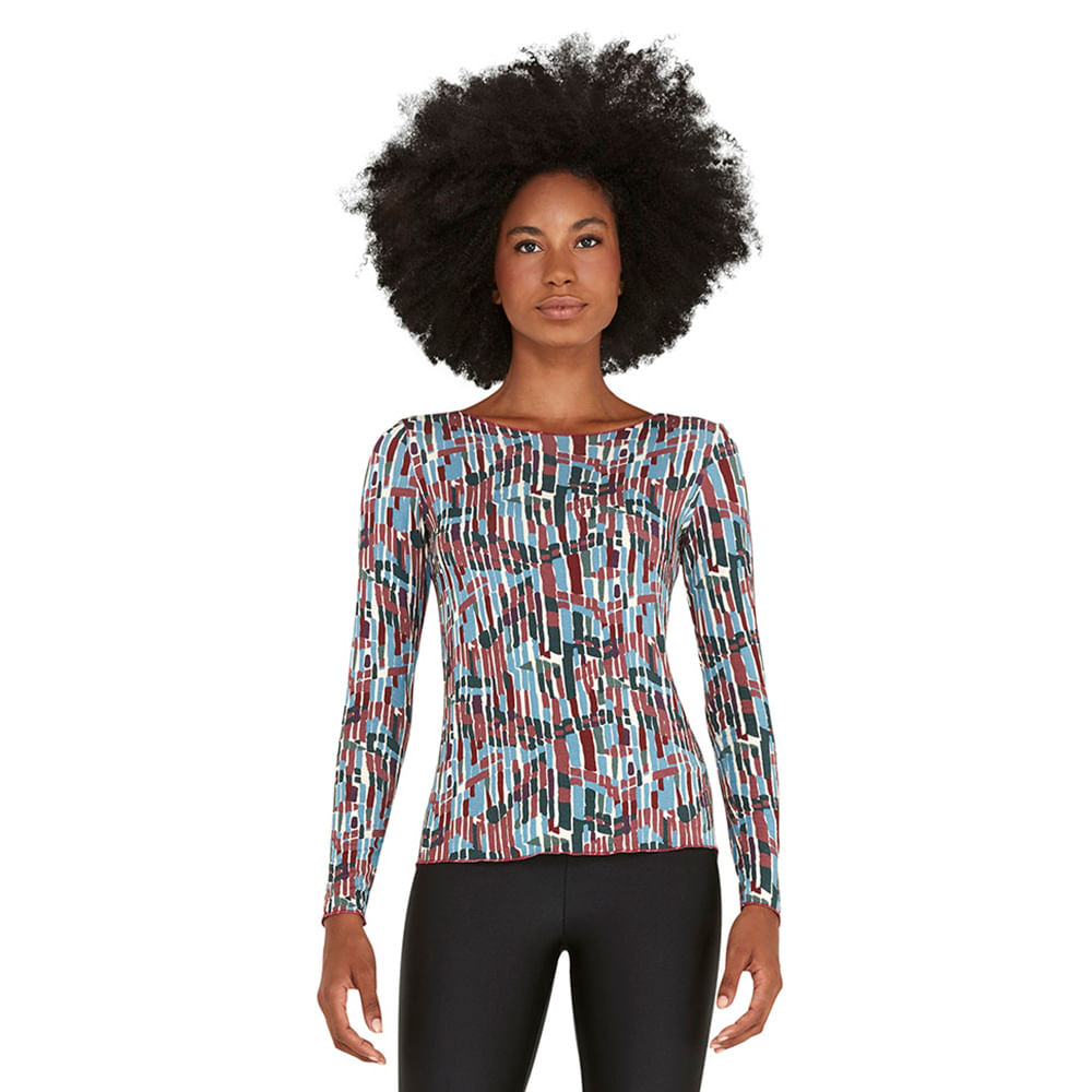 CAMISETA FEMININA MANGA LONGA OVERLOQUE