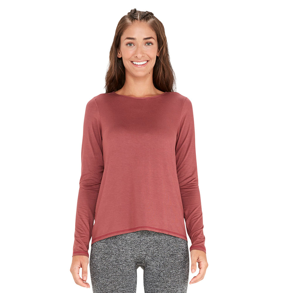 CAMISETA FEMININA MANGA LONGA GOTAS DUNAS