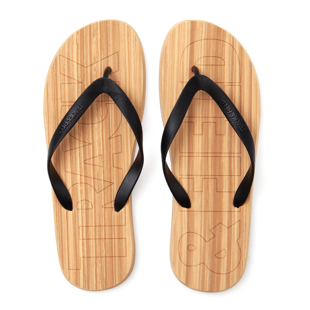 Chinelo masculino praia u madeira/preto - Track\u0026Field