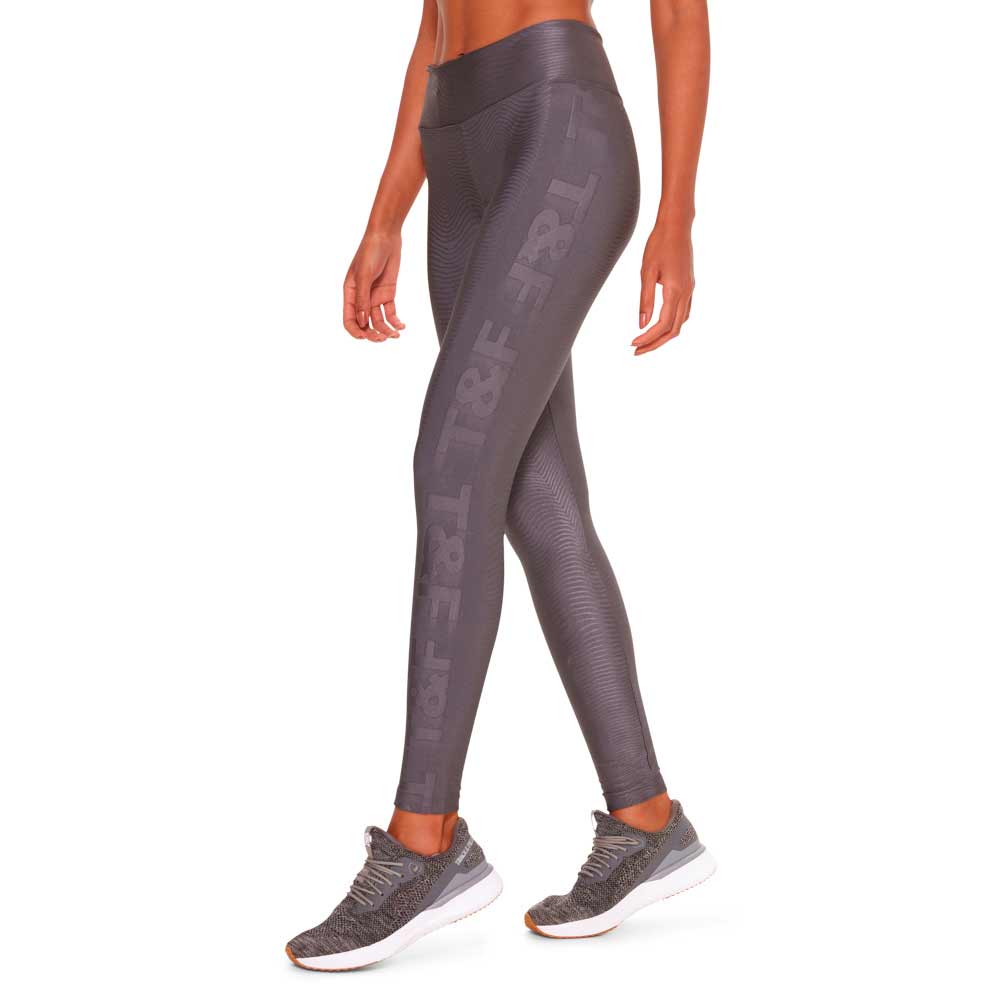Calça legging feminina jacquard chumbo - Track\u0026Field