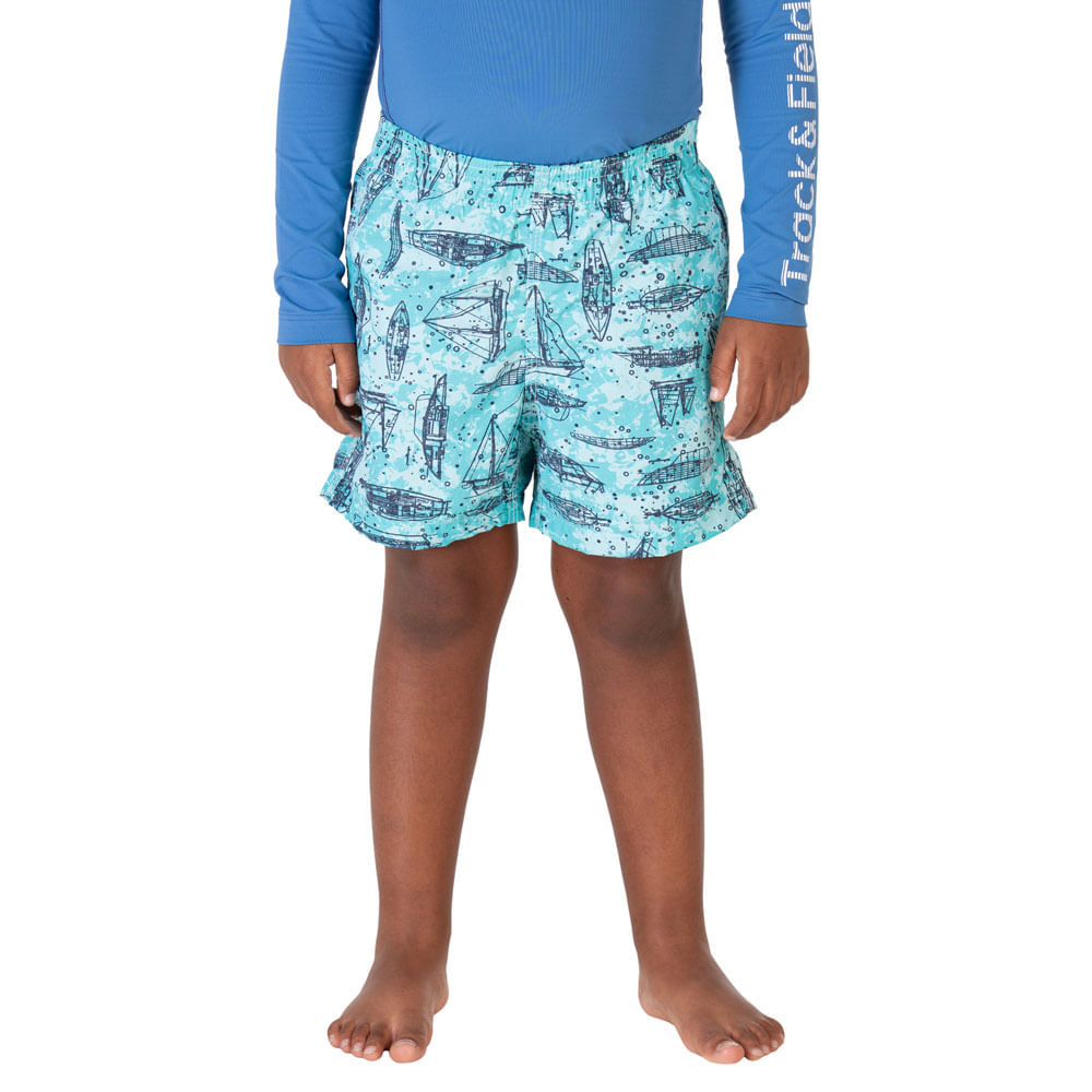 Shortsmasculinoinfantilestampadobeachbarcos Track&Field