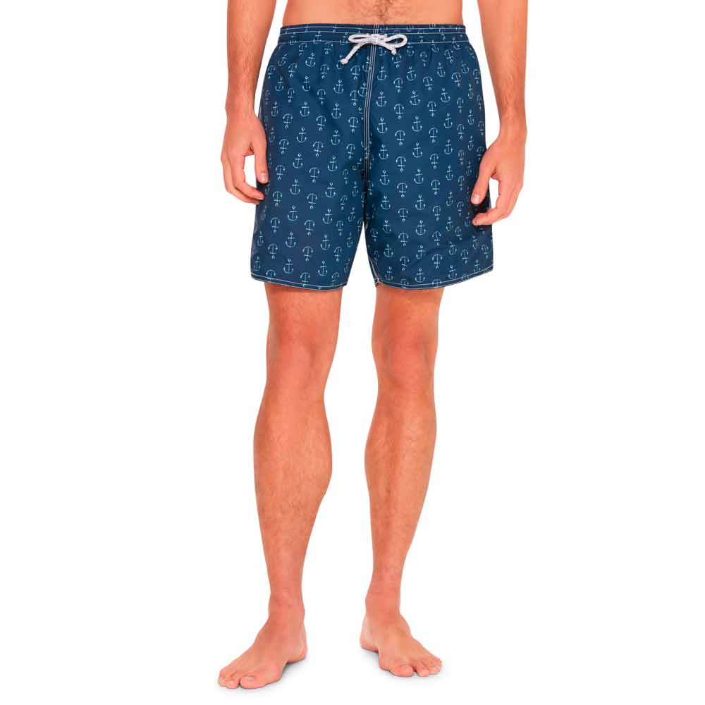 shorts-masculino-de-praia-azul-estampado-ancorafrente