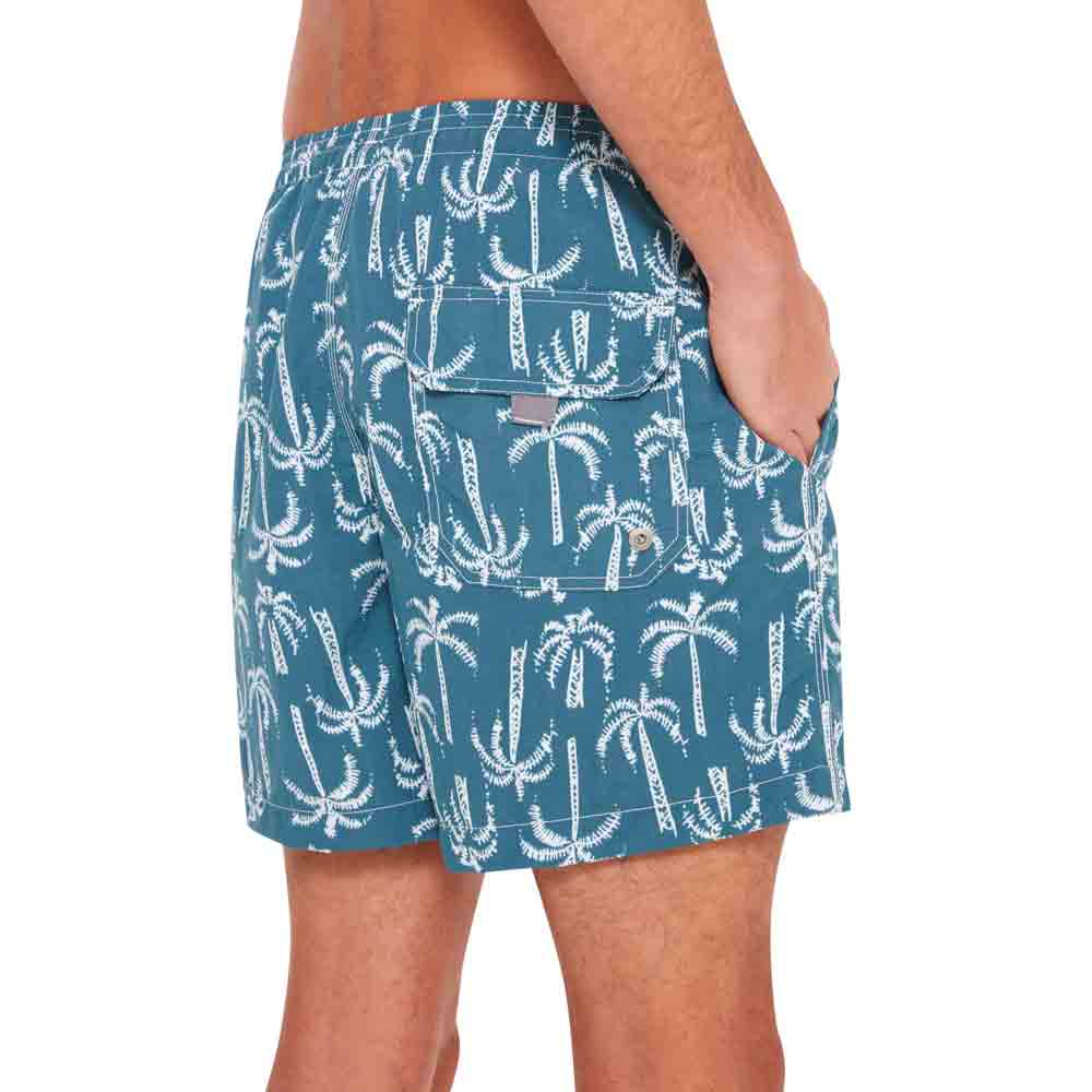 shorts-masculino-de-praia-azul-estampado-grafica-detalhe