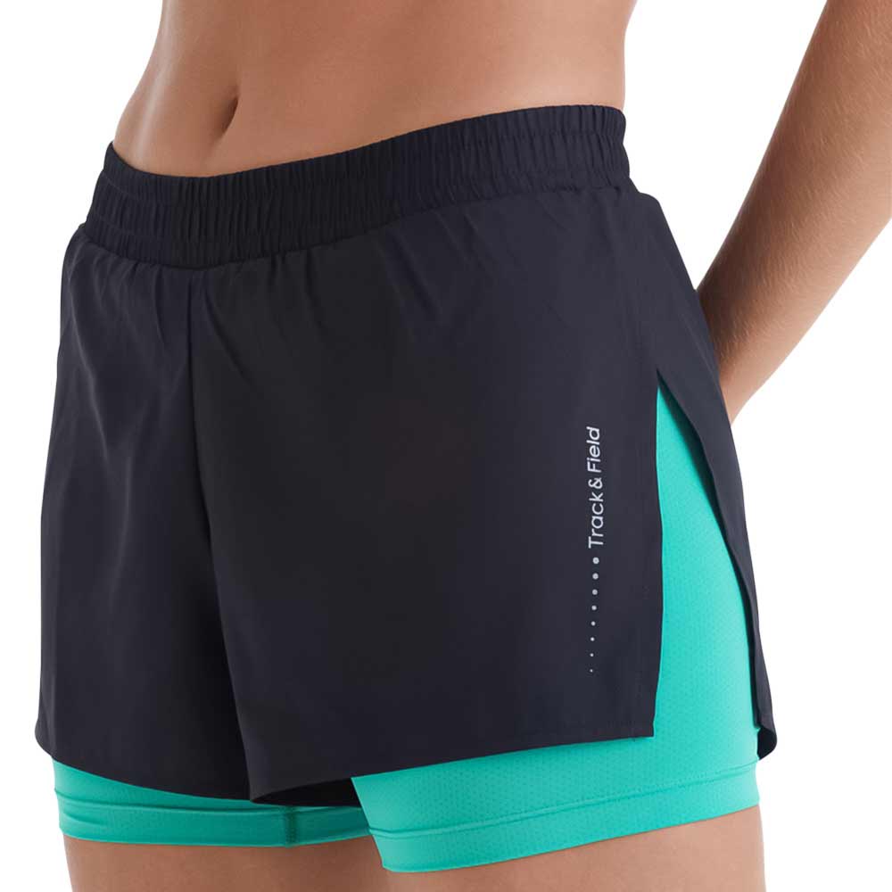 shorts track & field feminino