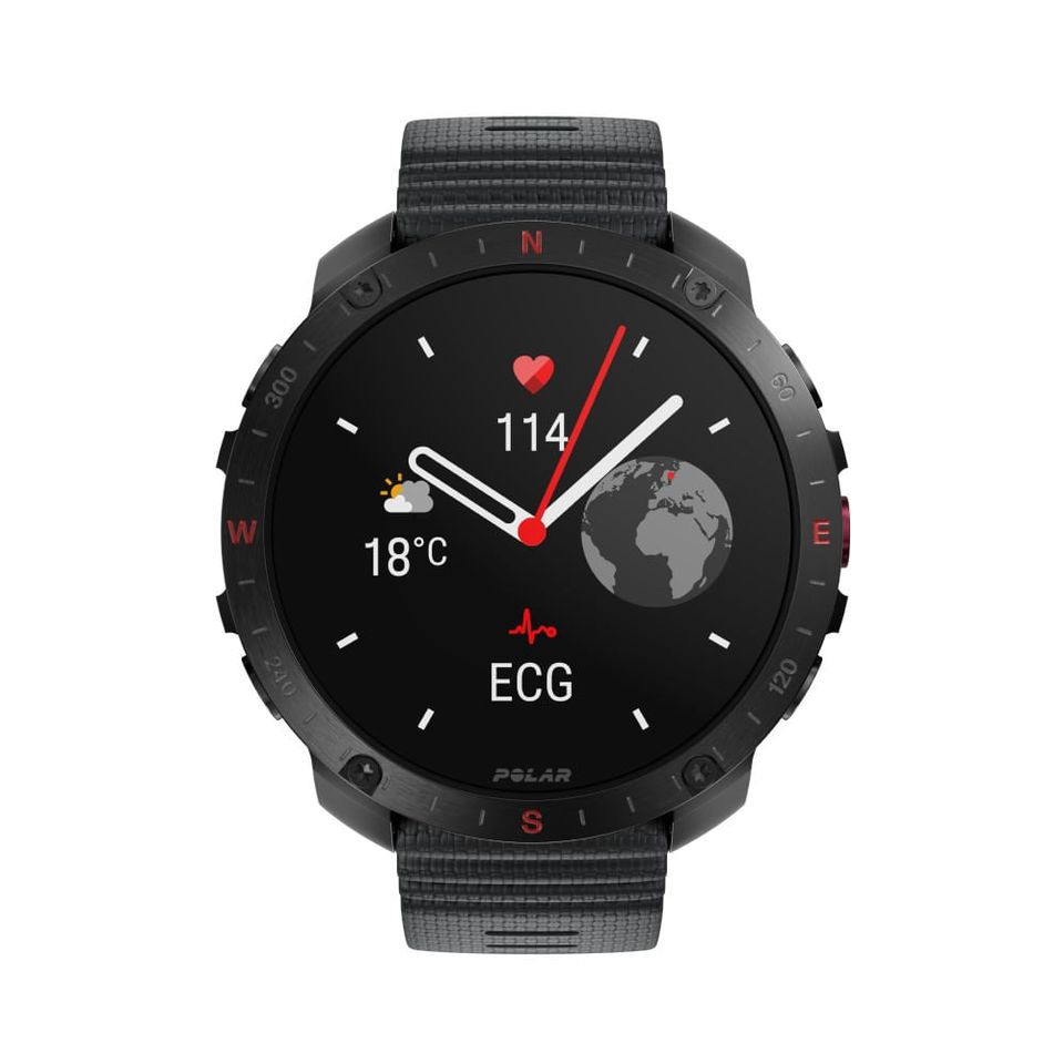 Polar Grit X2 Pro Night Black com Monitor Cardíaco, Mapas Offline e Gps