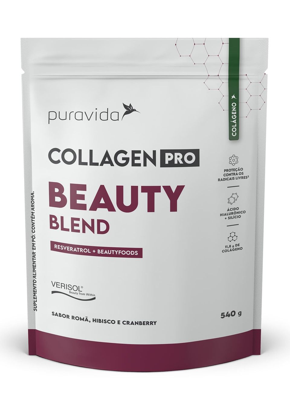 Collagen Pro Beauty Blend Pura Vida - 540g