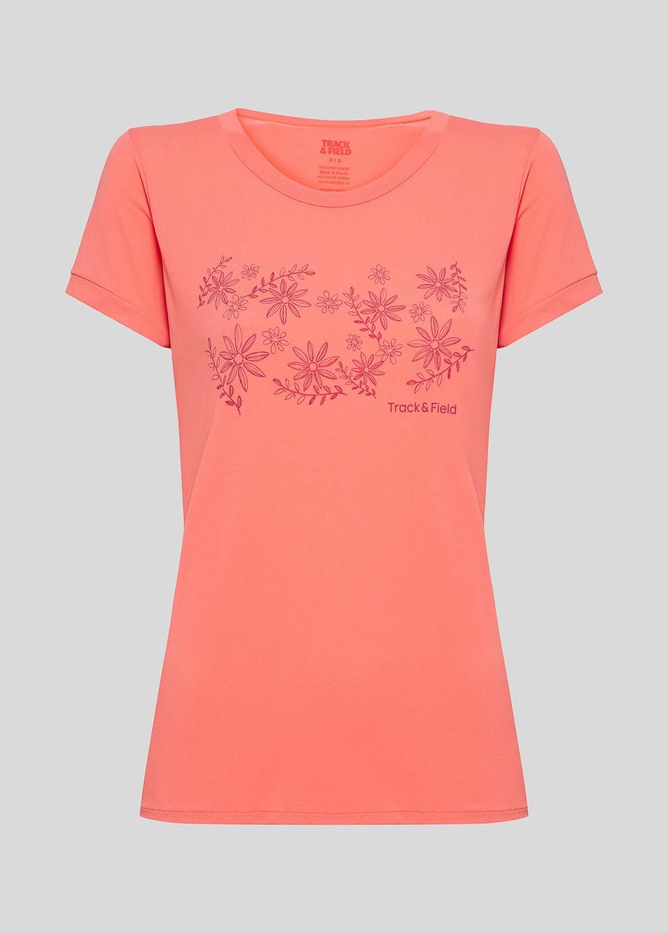 Camiseta Feminina Manga Curta Thermodry Floral