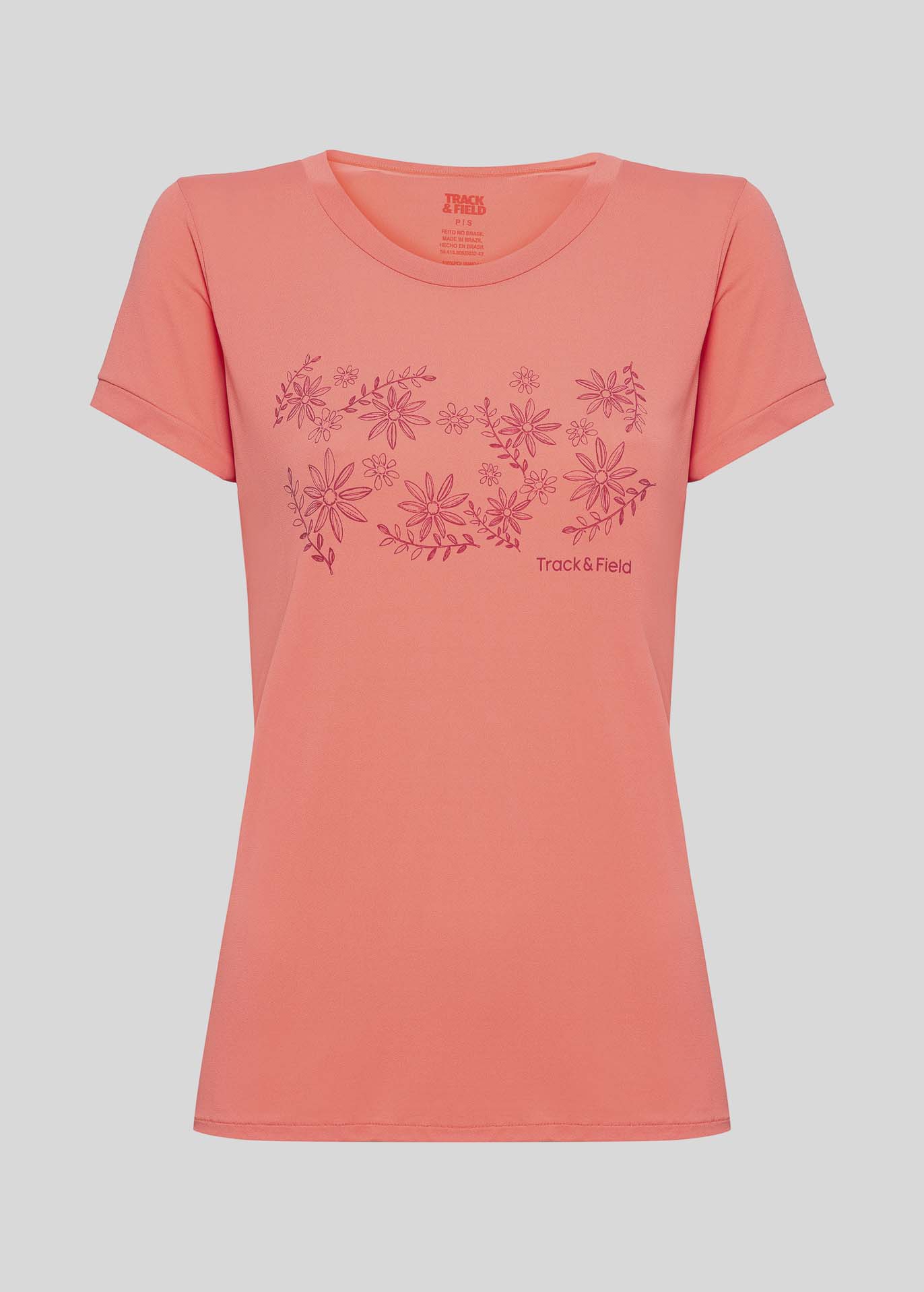 Camiseta Feminina Manga Curta Thermodry Floral