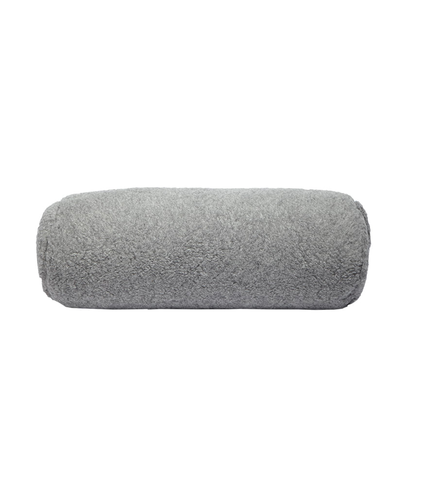 Bolster de Yoga Redondo Wool Grey  ( de Lã)