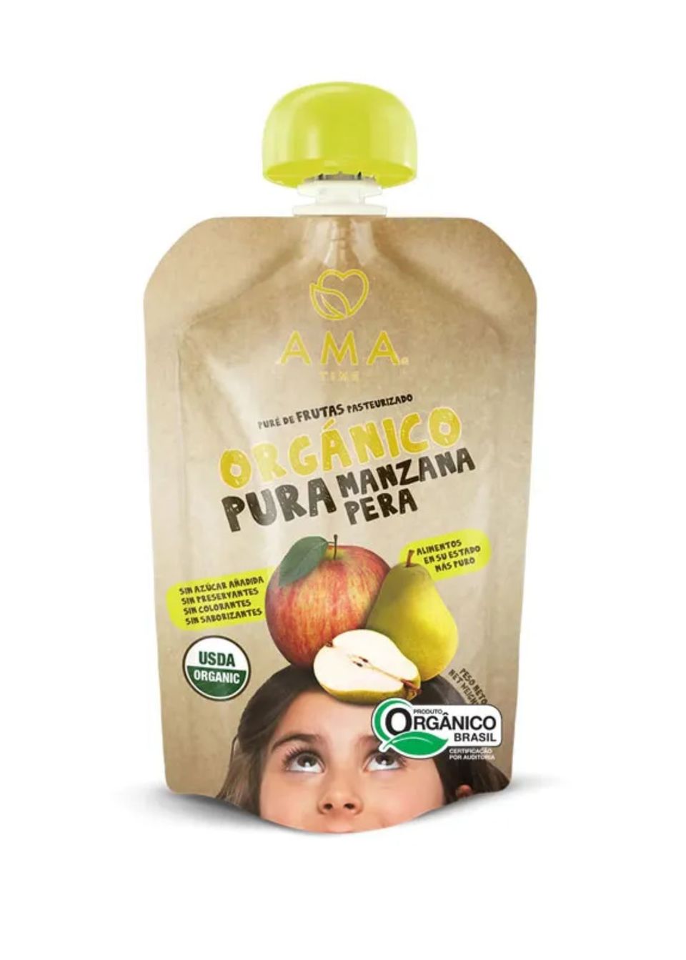 Purê Maçã Pera Orgânico Ama - 90g