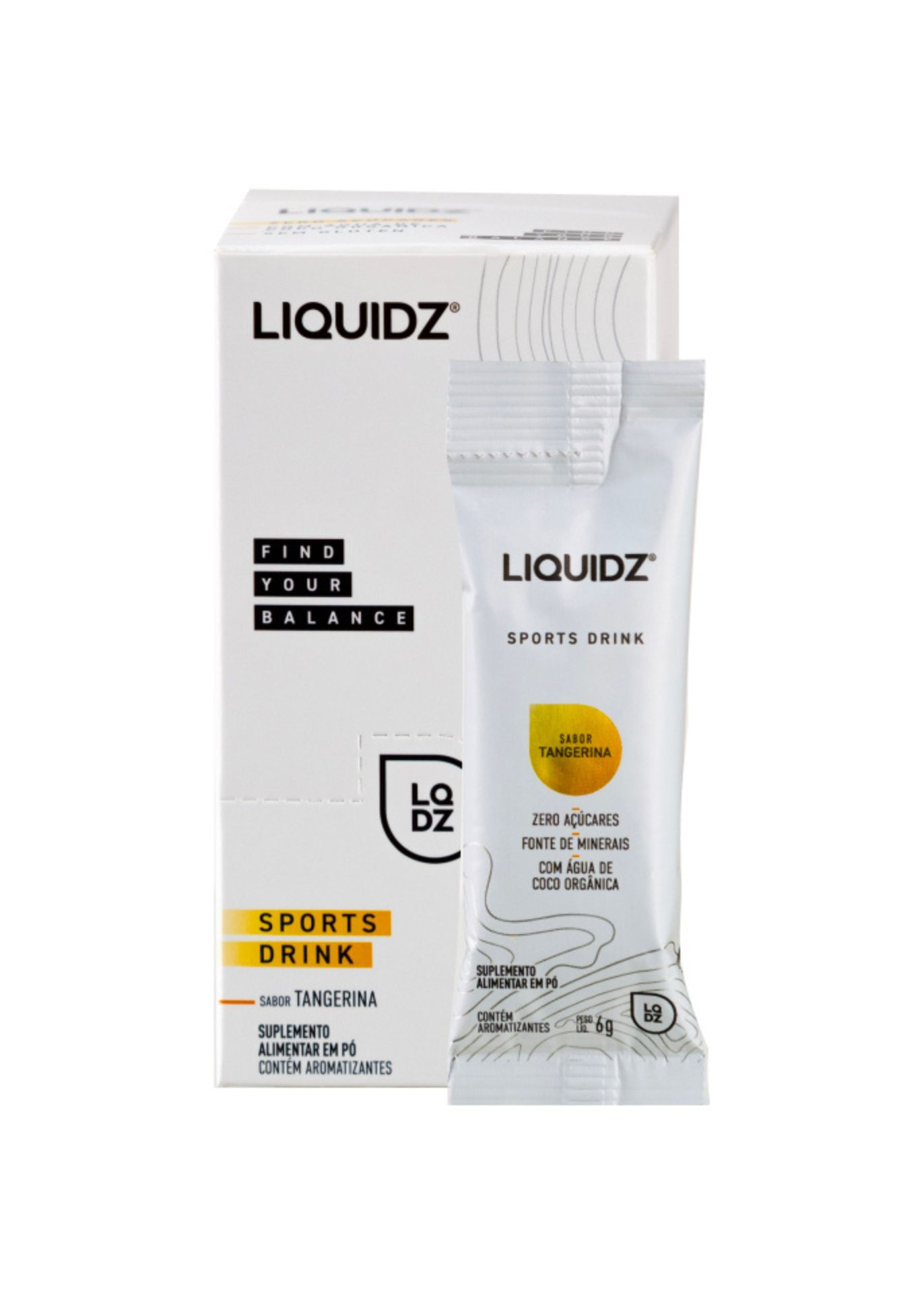 Sachê de eletrólitos sabor tangerina Liquidz - 5g