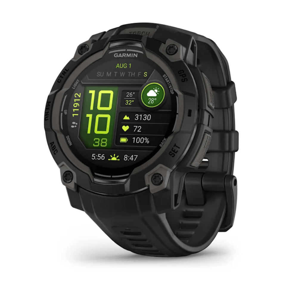 Relógio Garmin Instinct 3 com Monitor Cardíaco de Pulso e Gps 45 Mm Amoled
