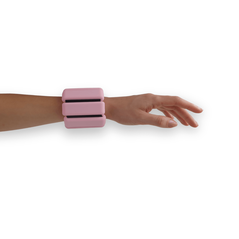 Par de Peso de Pulso 0,5 Kg Par Pink Bush – Linha Essentials Theta Movement