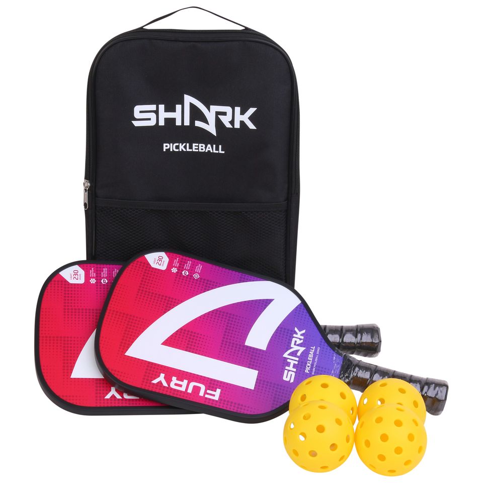 Kit Pickleball - 2 Raquetes 4 Bolas