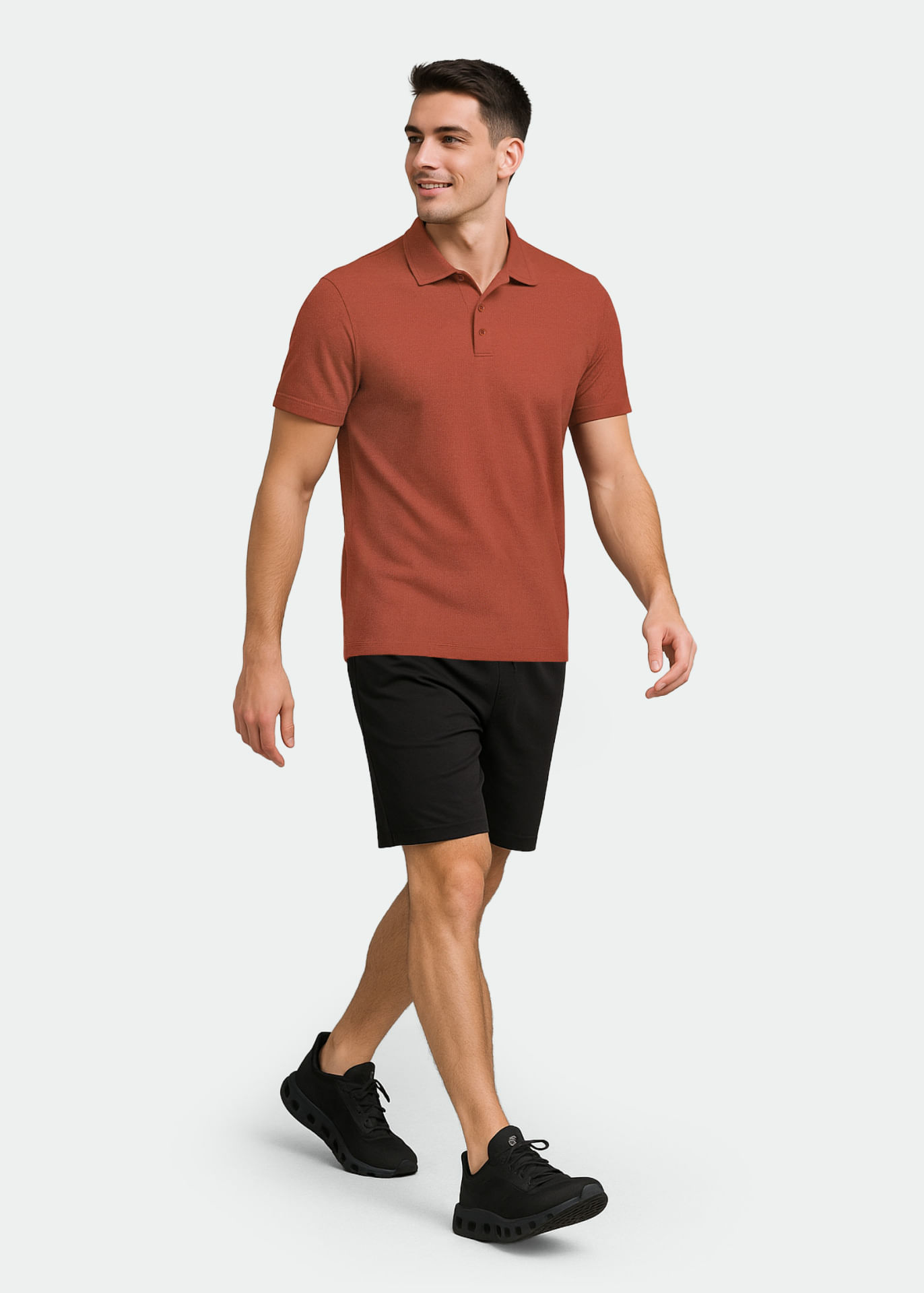 Polo Masculino Manga Curta Slim