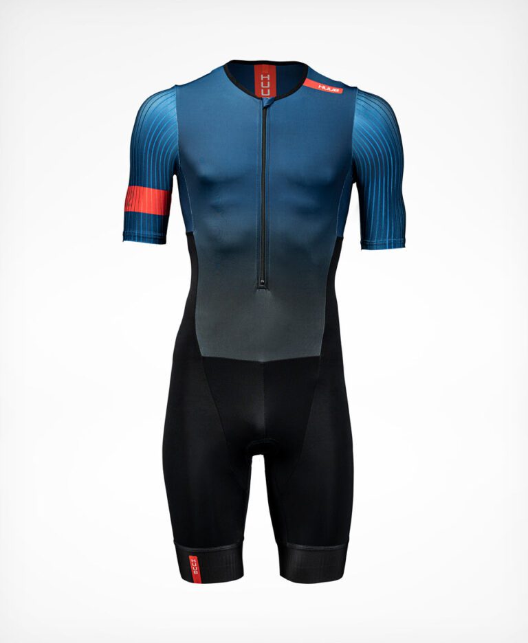 Earo Pro Aero Tri Suit Navy Red Masculino — Track&Field