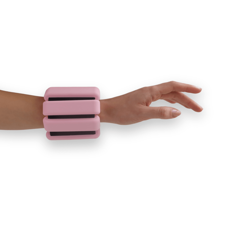 Peso de Pulso 1 Kg Par Pink Blush – Linha Core Theta Movement