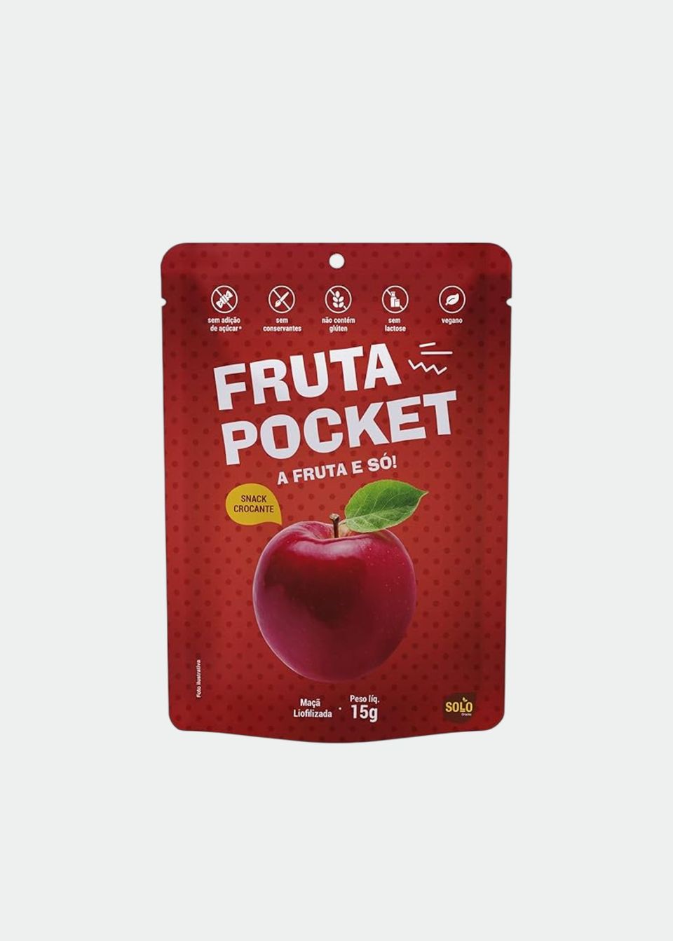 Fruta Pocket Maçã Solo - 15g