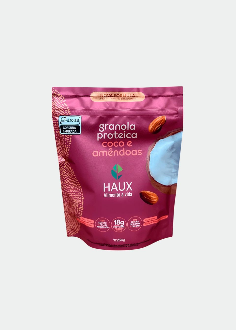 Granola Proteica Coco e Amêndoas Haux - 230g