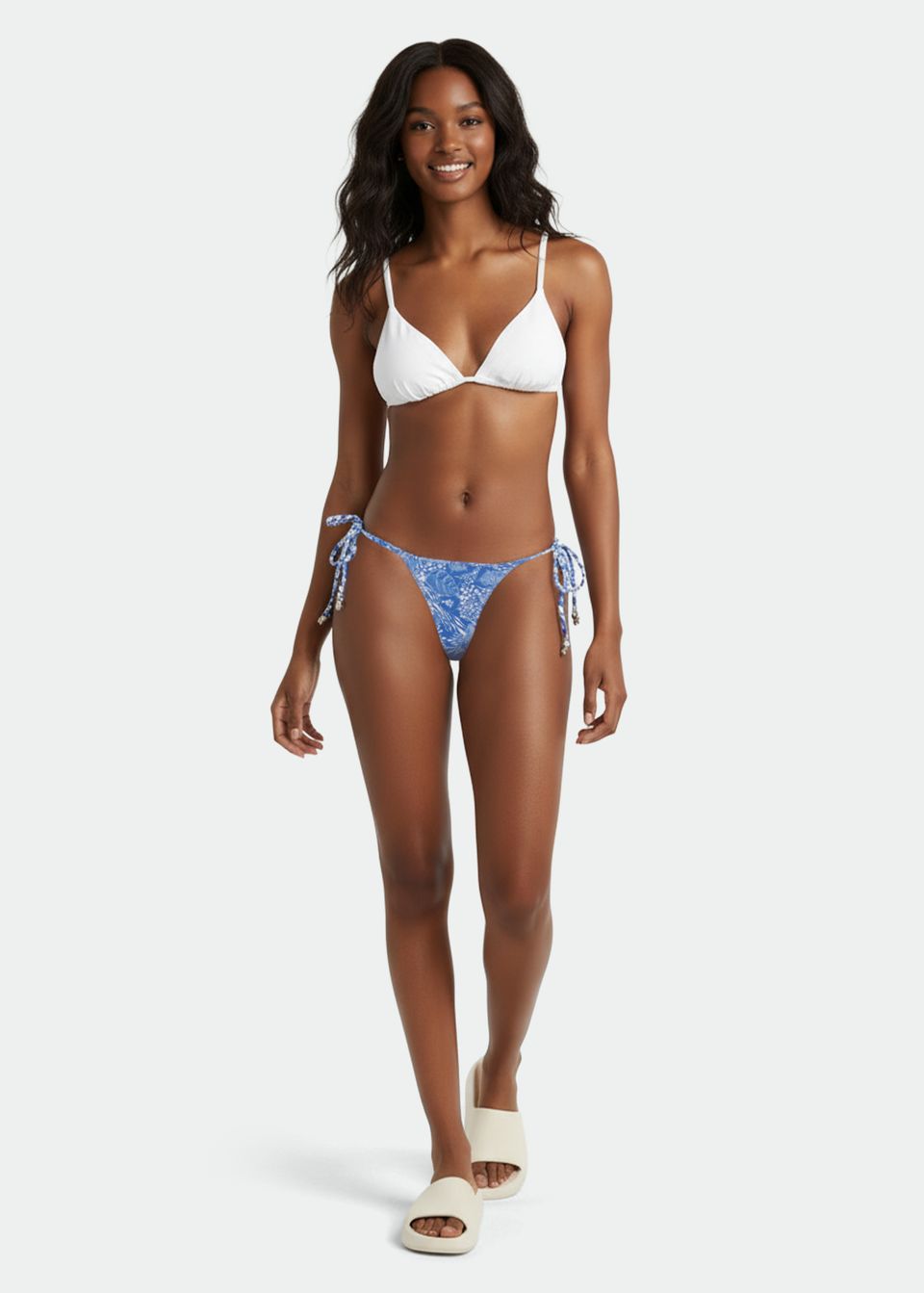 Calcinha Biquíni Beach Estampada Laço