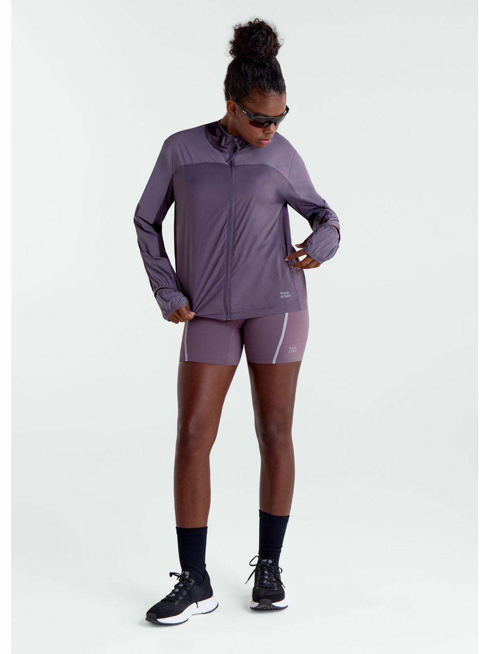 Track&Field — Bermuda Feminina Slim Reflective