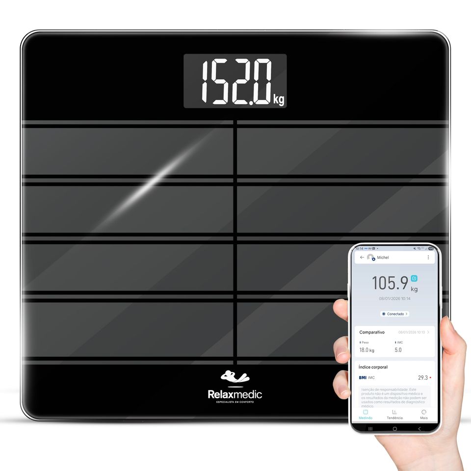 Balança de Bioimpedância Relaxmedic Max 250