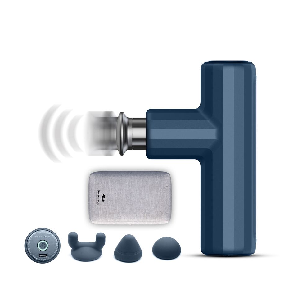 Pistola Massageadora Mini Deep Therapy Relaxmedic Azul