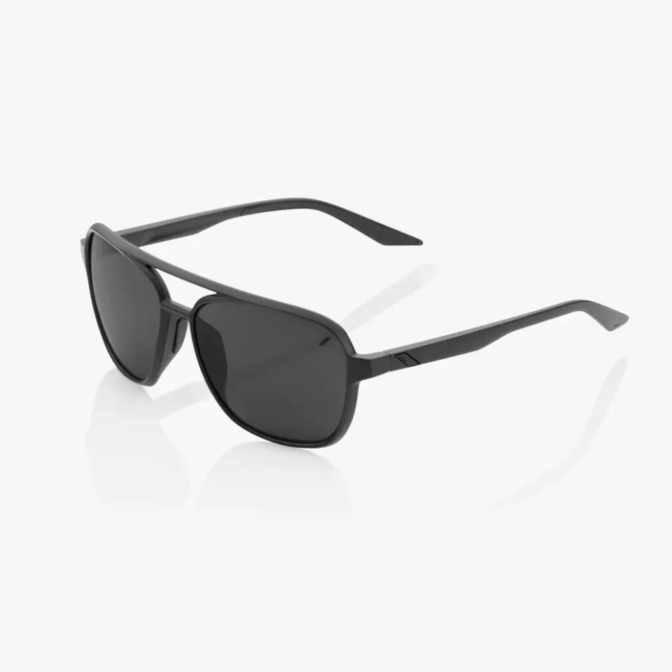 Óculos de Sol 100% Kasia - Matte Black - Black Mirror Lens