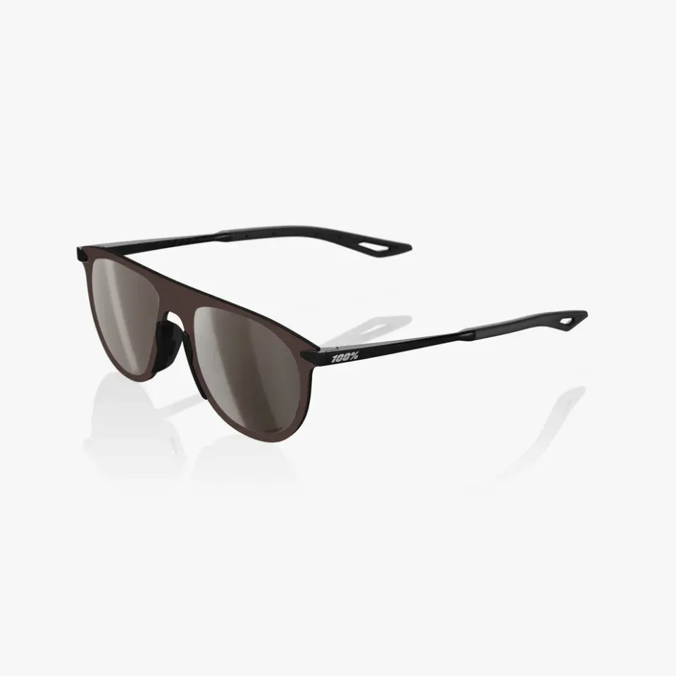 Óculos de Sol 100% Legere Coil - Matte Black - Hiper Silver Mirror Lens