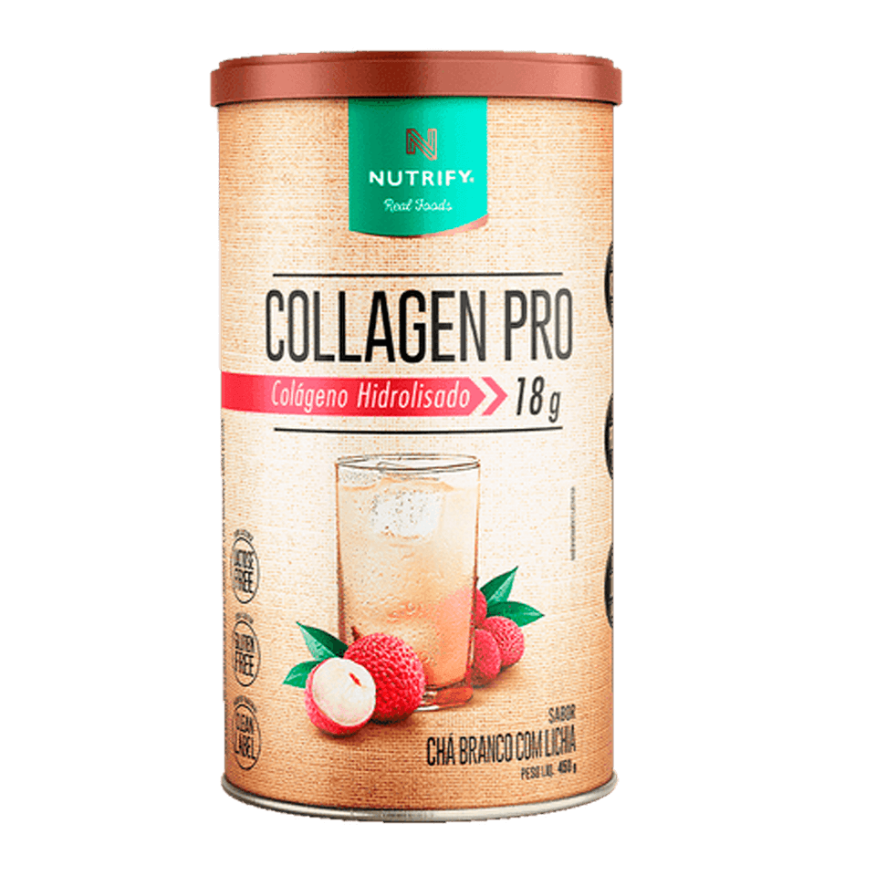 Collagen Pro + Body Balance Nutrify Chá Branco com Lichia 450g
