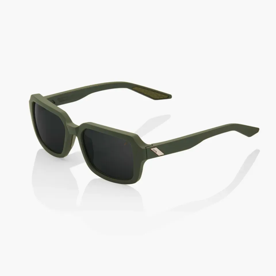 Óculos de Sol 100% Rideley - Soft Tact Army Green - Black Mirror Lens