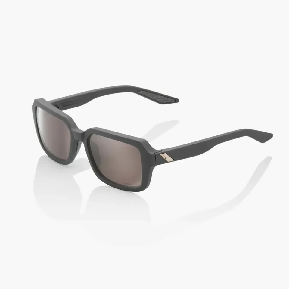 Óculos de Sol 100% Rideley - Soft Tact Cool Grey - Hiper Silver Mirror Lens