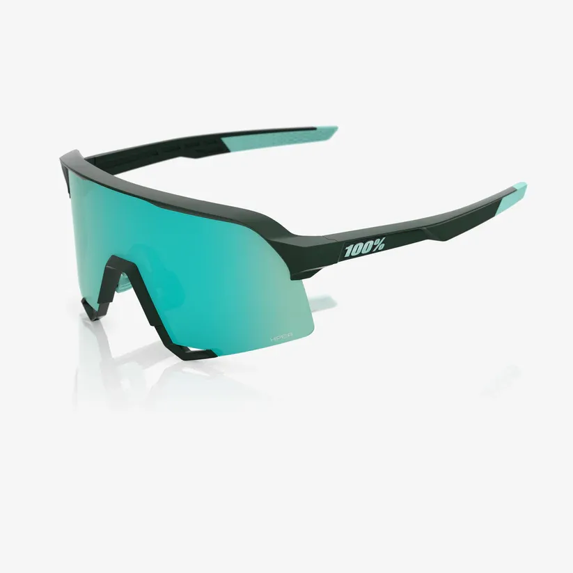 Óculos de Sol 100% S3 - Soft Tact Juniper - Hiper Mint Mirror Lens