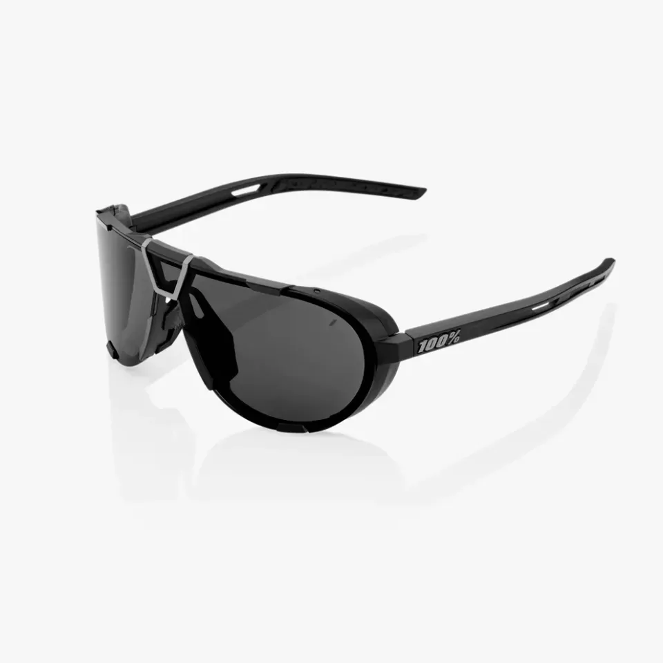 Óculos de Sol 100% Westcraft -  Matte Black - Smoke Lens