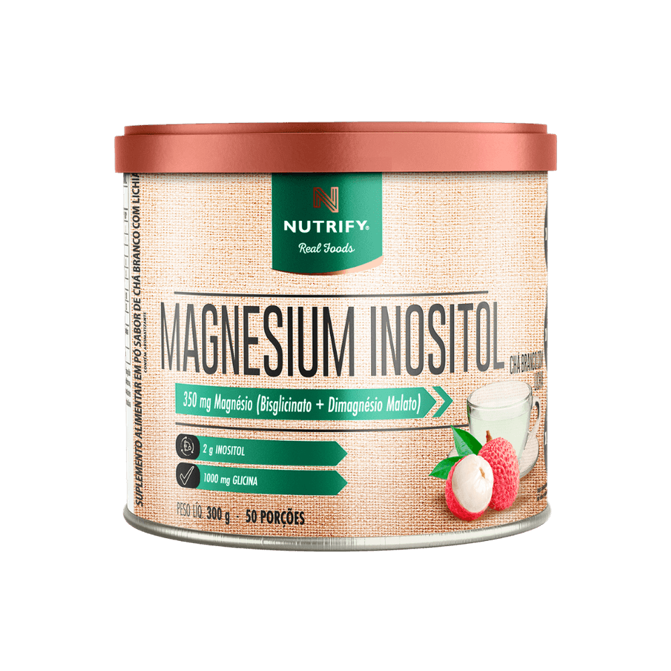 Magnésio Inositol Chá Branco com Licha Nutrify 300g