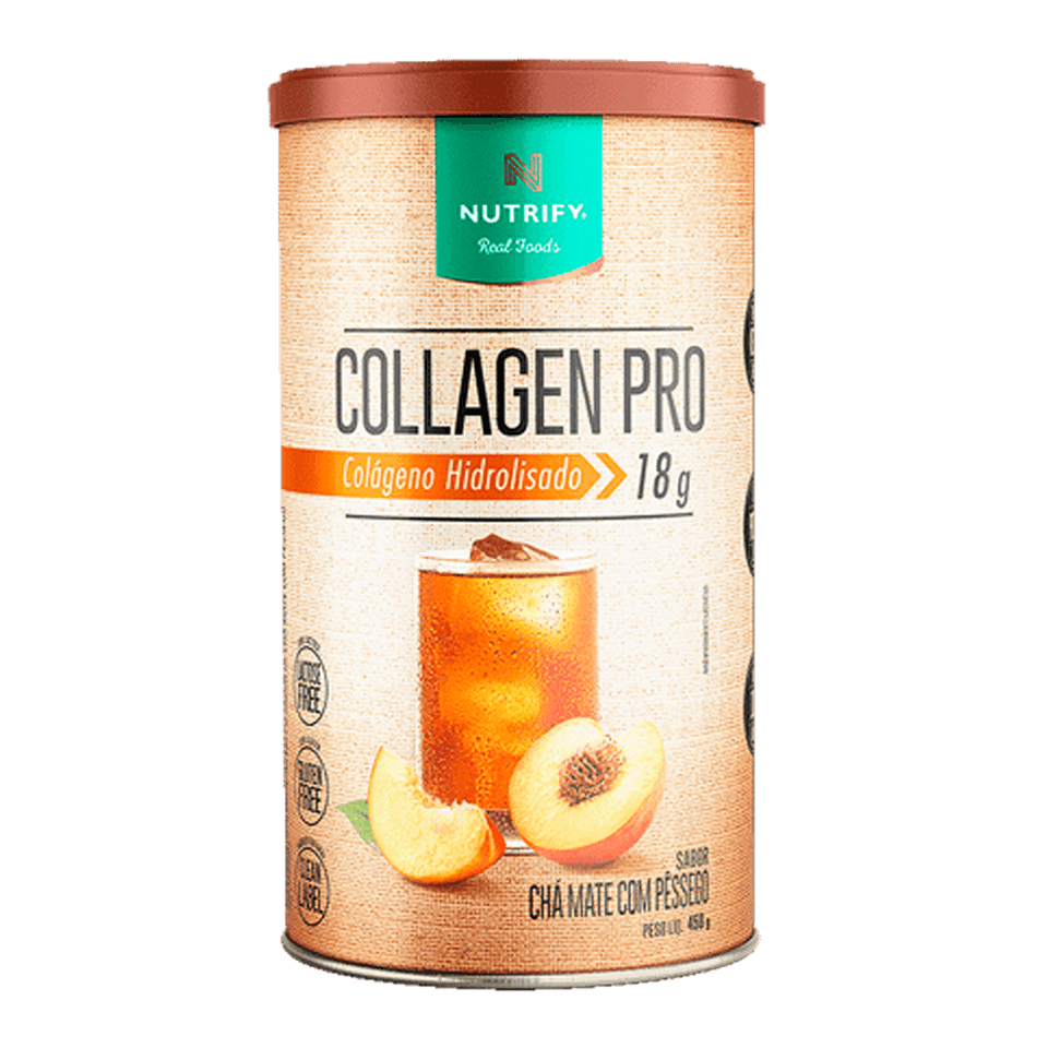 Collagen Pro + Body Balance Nutrify Chá Mate com Pêssego 450g