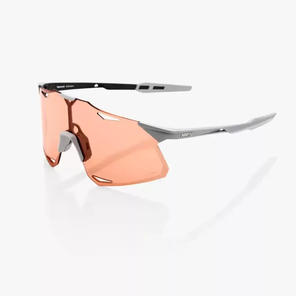 Óculos de Sol 100% Hypercraft - Matte Stone Grey - Hiper Coral Lens