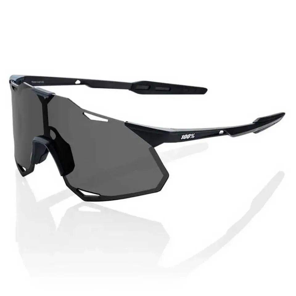 Óculos de Sol 100% Hypercraft Xs - Matte Black - Smoke Lens