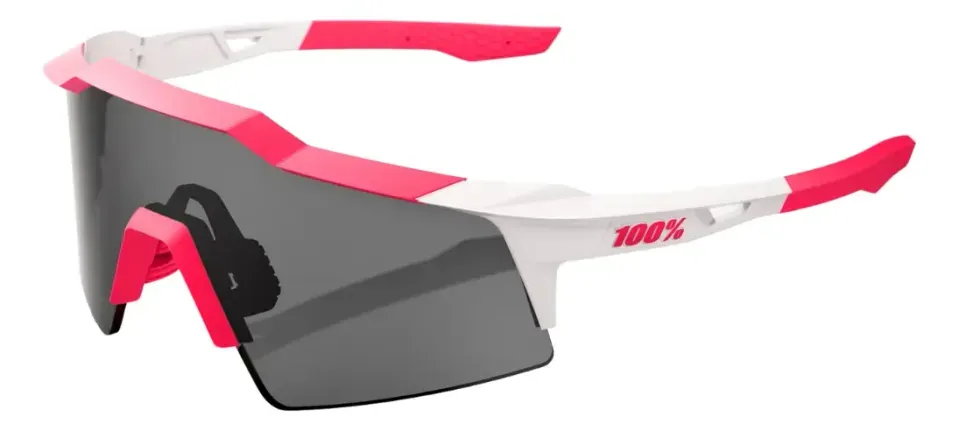 Óculos de Sol 100% Speedcraft Xs - Puddy Pink White - Smoke