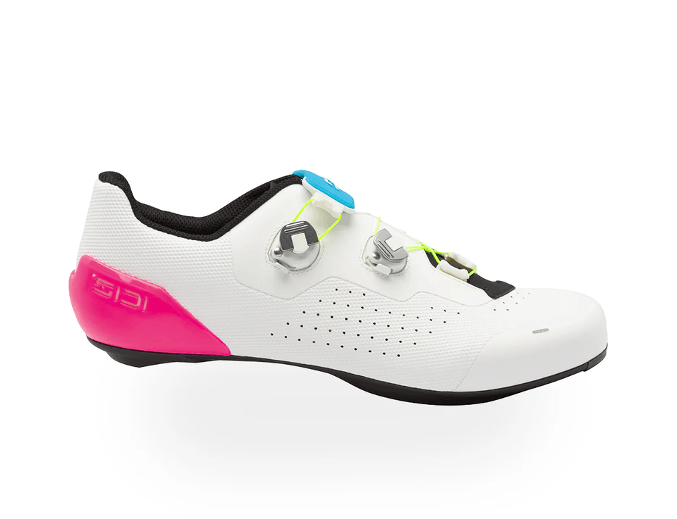 Sapatilha de Ciclismo de Estrada Sidi Genius X Wyve – White Fluo