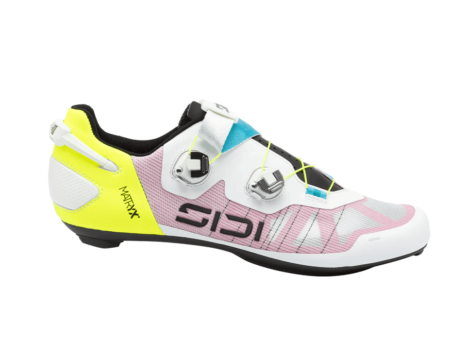 Sapatilha de Ciclismo de Estrada Sidi Wire 3 – White Yellow Fluo