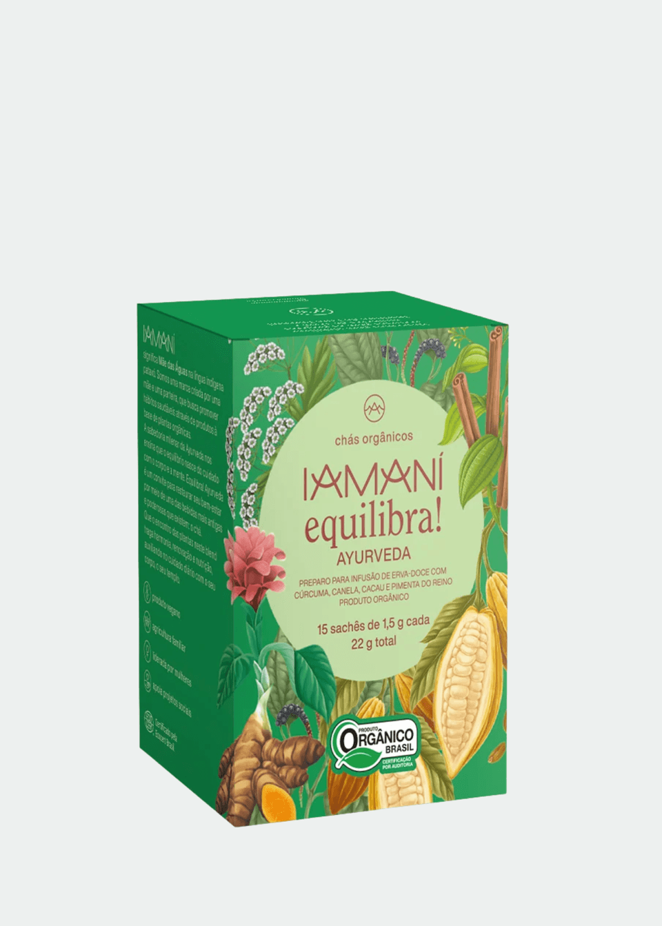 Chá Orgânico Equilibra! Iamaní - 15 Sachês