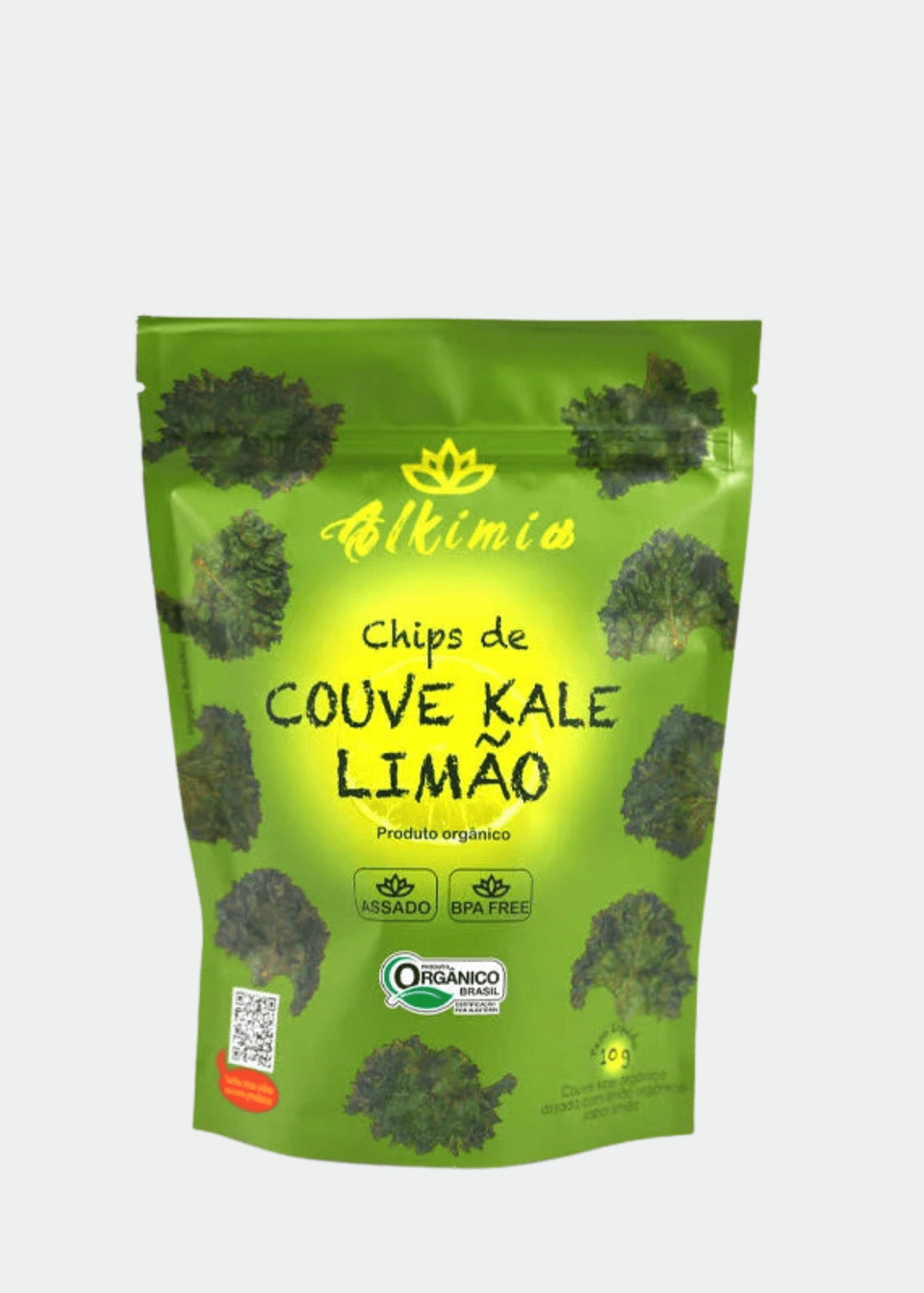 Chips Couve Kale com Limão Orgânico Alkimia - 10g