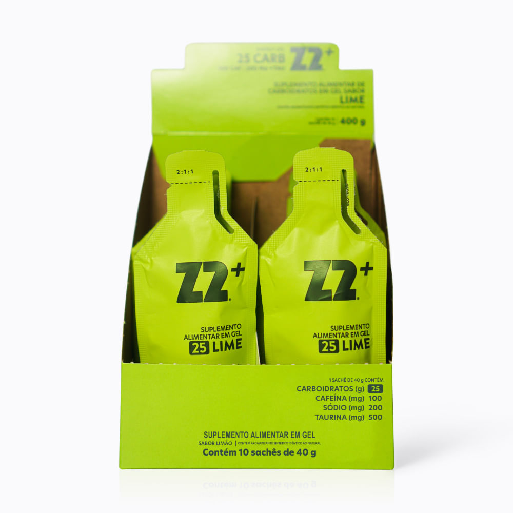Energy Gel Z2+ Lime | Display 10un (25carb) — Track&Field