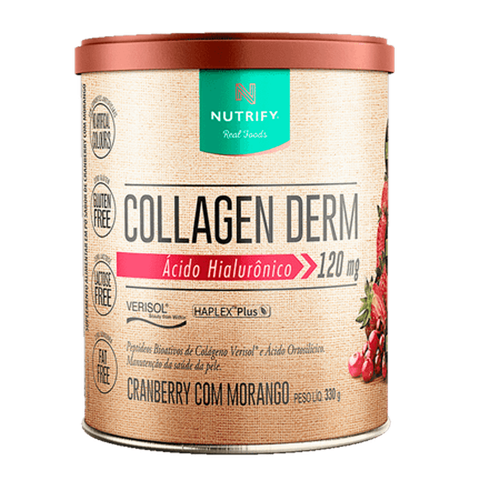 Collagen Derm Cranberry com Morango Nutrify - 330g