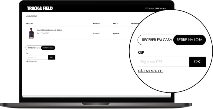 Selecione a opção RETIRAR
